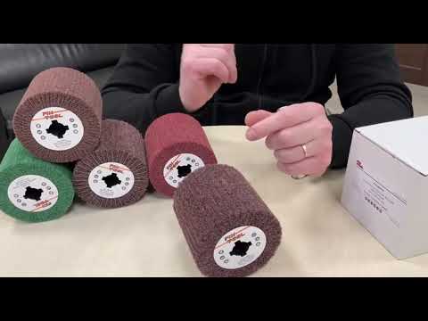 Видео: Шлифовальный валик нетканый Fix-Brite 100х100х19 MEDIUM A (Р120)