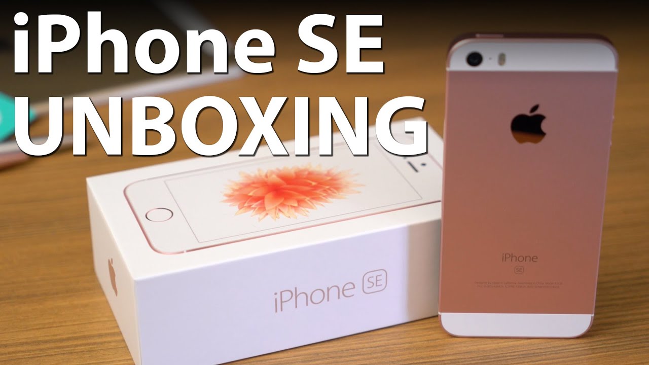 IPhone SE Unboxing YouTube