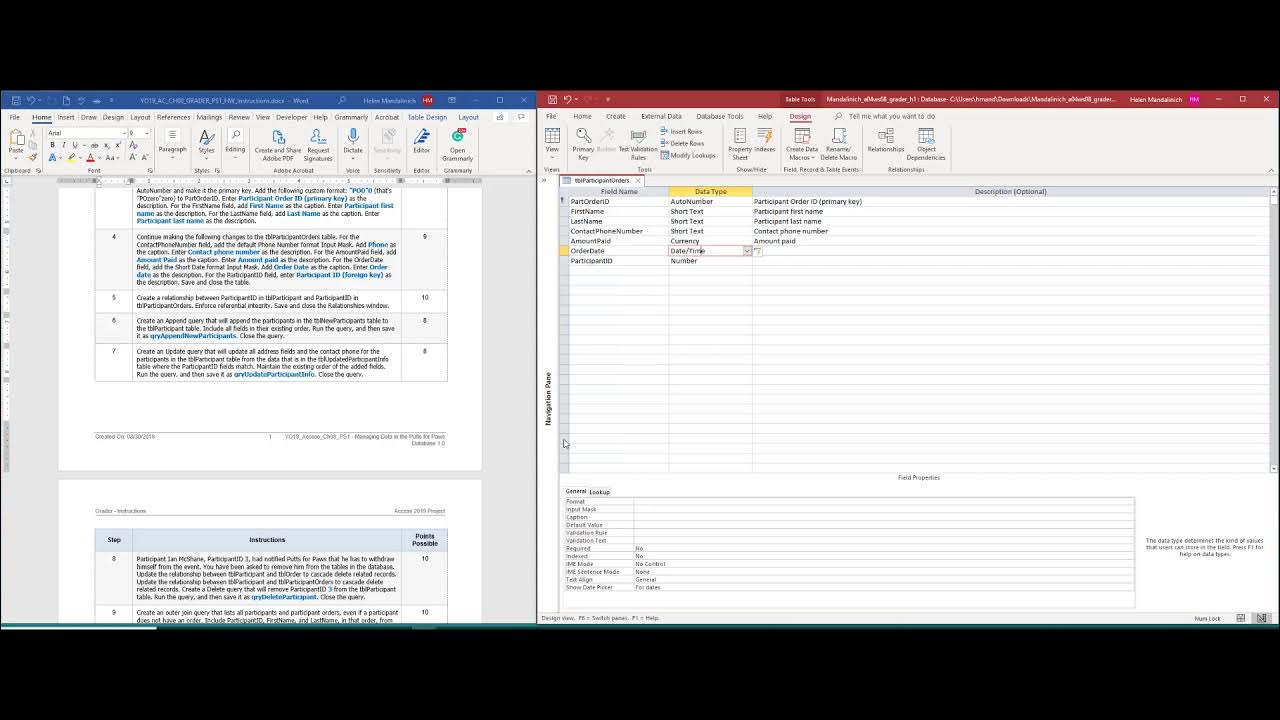 Access Ch8 ProblemSolve1 Steps1 to 6 - YouTube