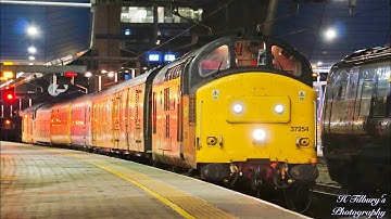 Class 37: Colas Rail 37254 & 37175 Power Out Of Reading On A Test Train