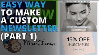 How to make an e-blast/newsletter in Photoshop, Dreamweaver and MailChimp (Part one)