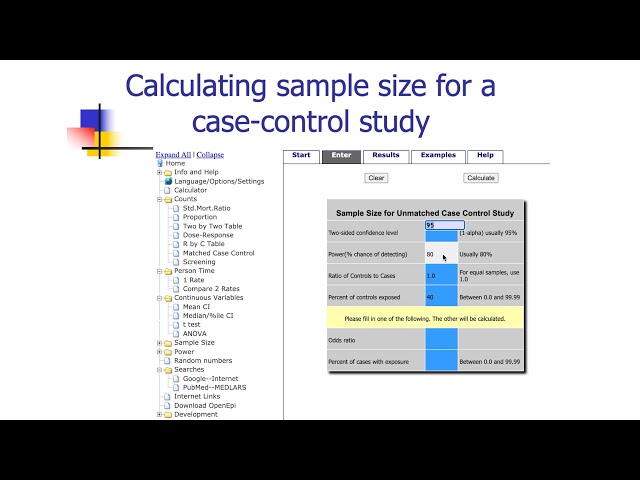 Sample Size Calculation حساب حجم العينة للبحوث الطبية والصحية