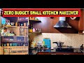 Small kitchen makeover on a budget  no cost diy for kitchen  rental friendly kitchen makeover