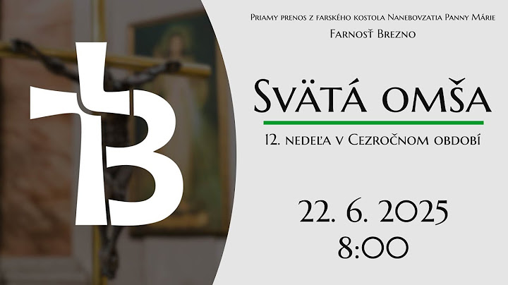 NAŽIVO │ 12. nedeľa v Cezročnom období │ Svätá omša │ 22. 6. 2025 │ 8:00