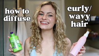 How To Diffuse Curly or Wavy Hair