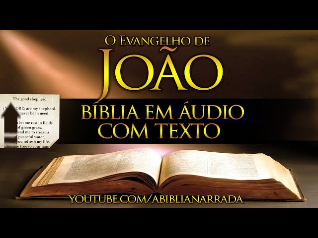 A Bíblia Narrada: JOÃO (Completo) Com Texto Deslizante class=