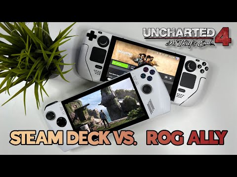 Steam Deck vs. ROG Ally | Uncharted 4 COMPARISON (Same 5 Minutes)