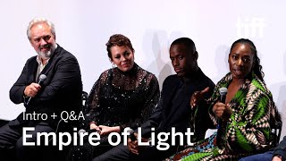 EMPIRE OF LIGHT Q\&A with Olivia Colman, Sam Mendes, Roger Deakins | TIFF 2022