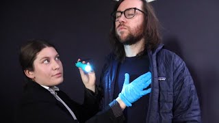 [ASMR] Full Pat Down & Body Search | Metal Detector, Evidence Collection