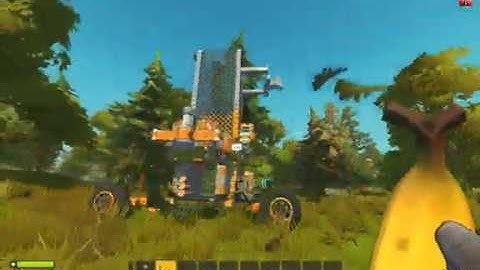 Scrap Mechanic Survival | Forest Annihilation - Wiggle Tree Harvester MK 4 - Work Speed Showcase