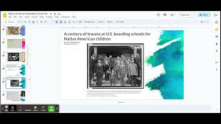 Native American Boarding School Sub - Google Slides