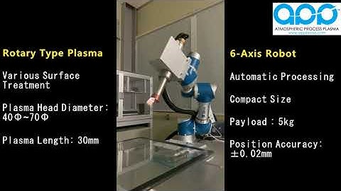 Rotary Plasma -Automobile-Windshield-Robot integration plasma cleaner