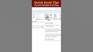 #shorts | Convert Number into Date in Excel