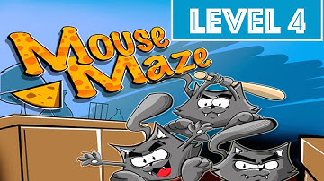 Mouse Maze - Gameplay Walkthrough - Level 4 - The Lab - Review IOS Best App!