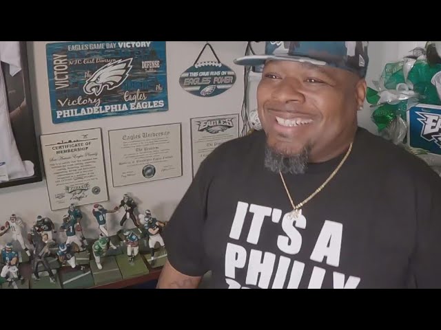 Army veteran who retired in San Antonio shows off his Eagles collectables