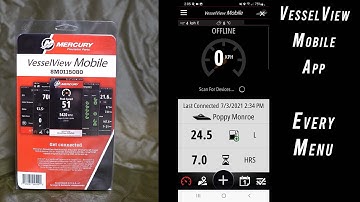 Mercury Vessle View MOBILE App - Every Menu