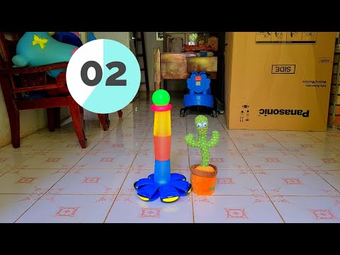 Video Cậu Xí Muội làm 3 cái ly nhựa xanh, đỏ, vàng và quả... - youtube