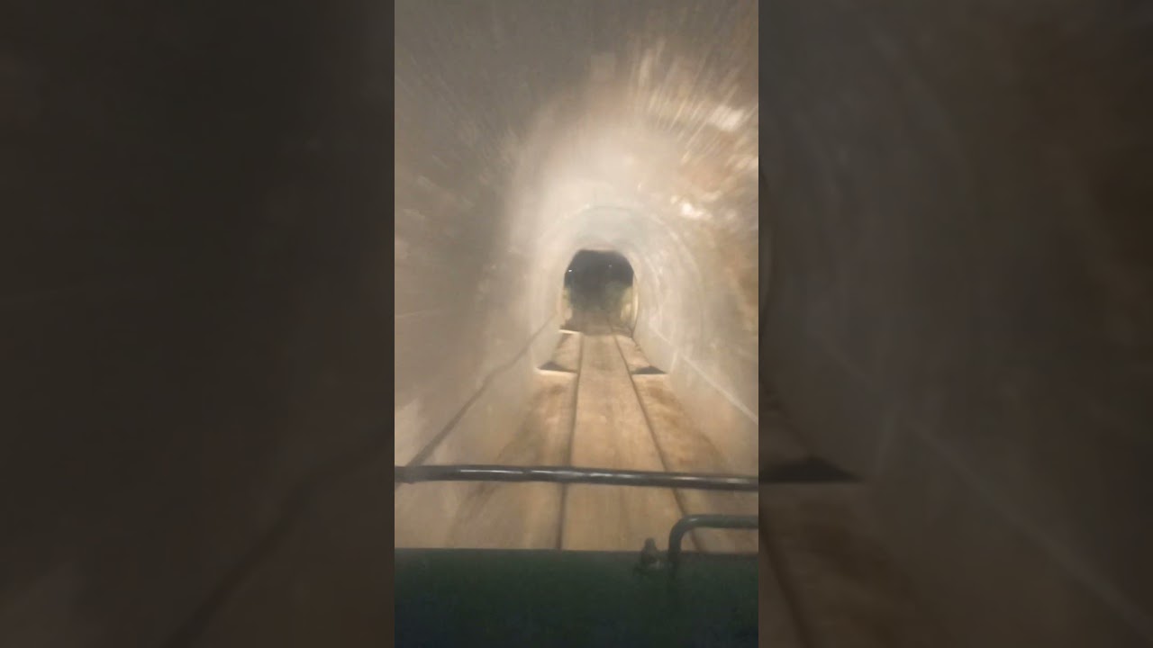 Live train at night in heavy rain passing through Jungle and tunnel 