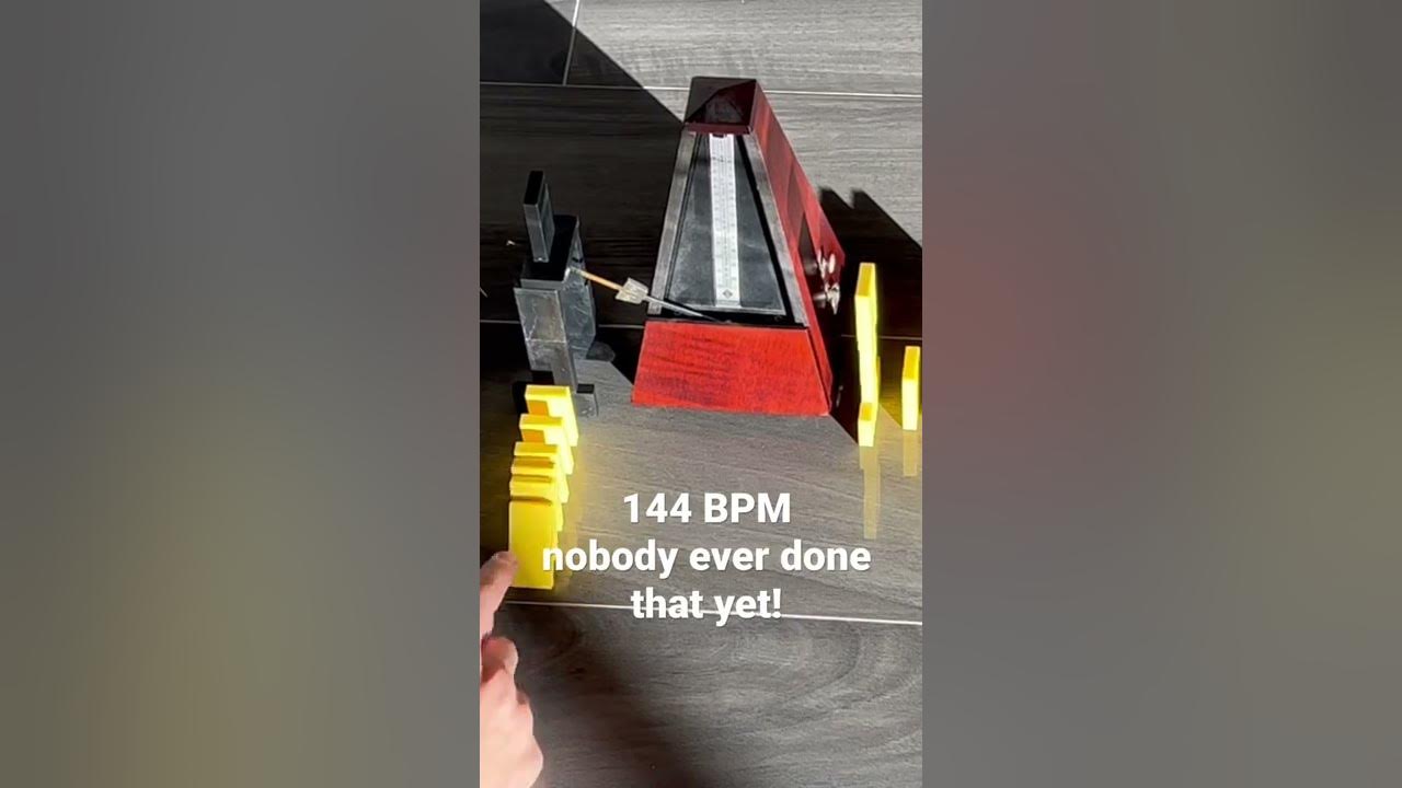 144 BPM Mechanical Metronome (close up Trick 773) YouTube