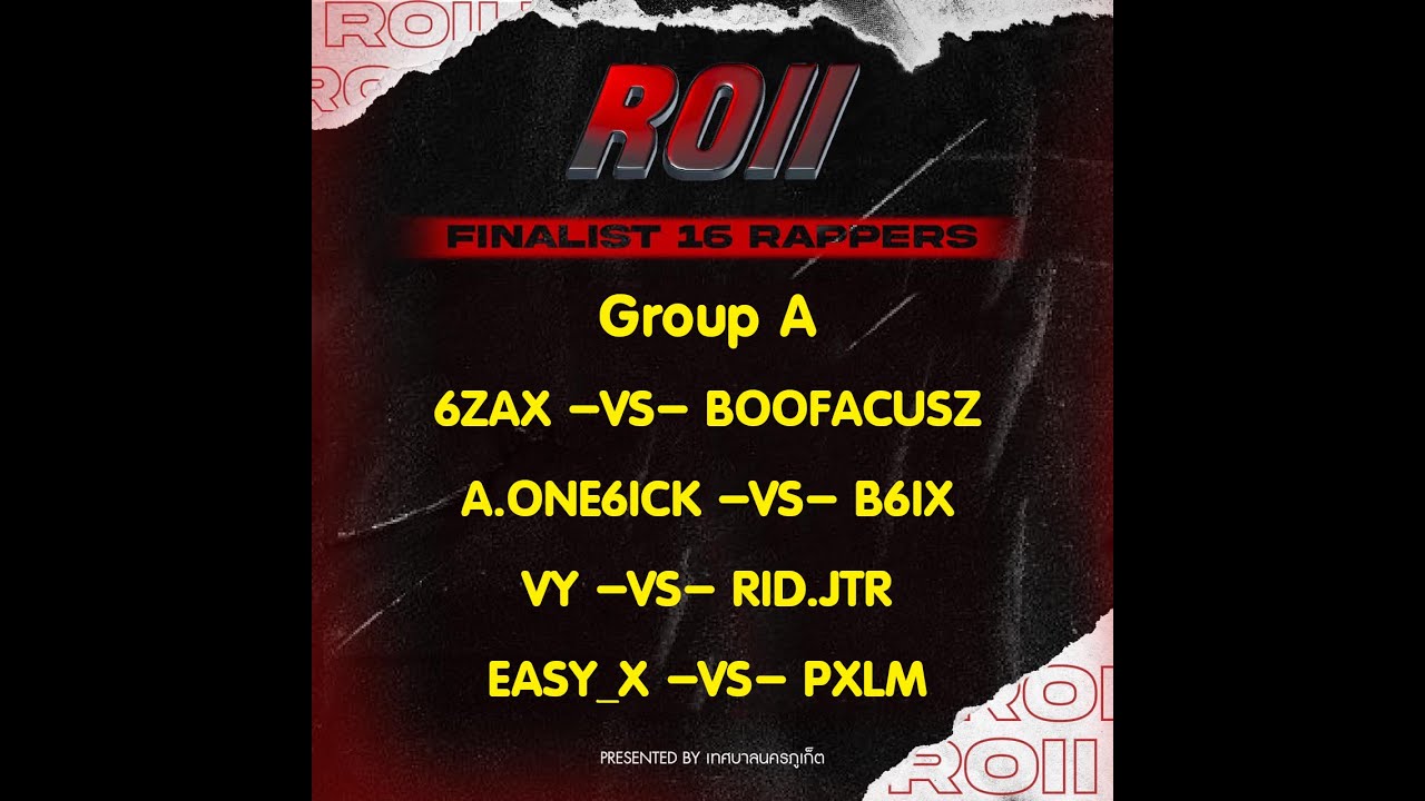 16 Type Rapper ROII RAP BATTLE 16 RAPPERS : Group A - YouTube