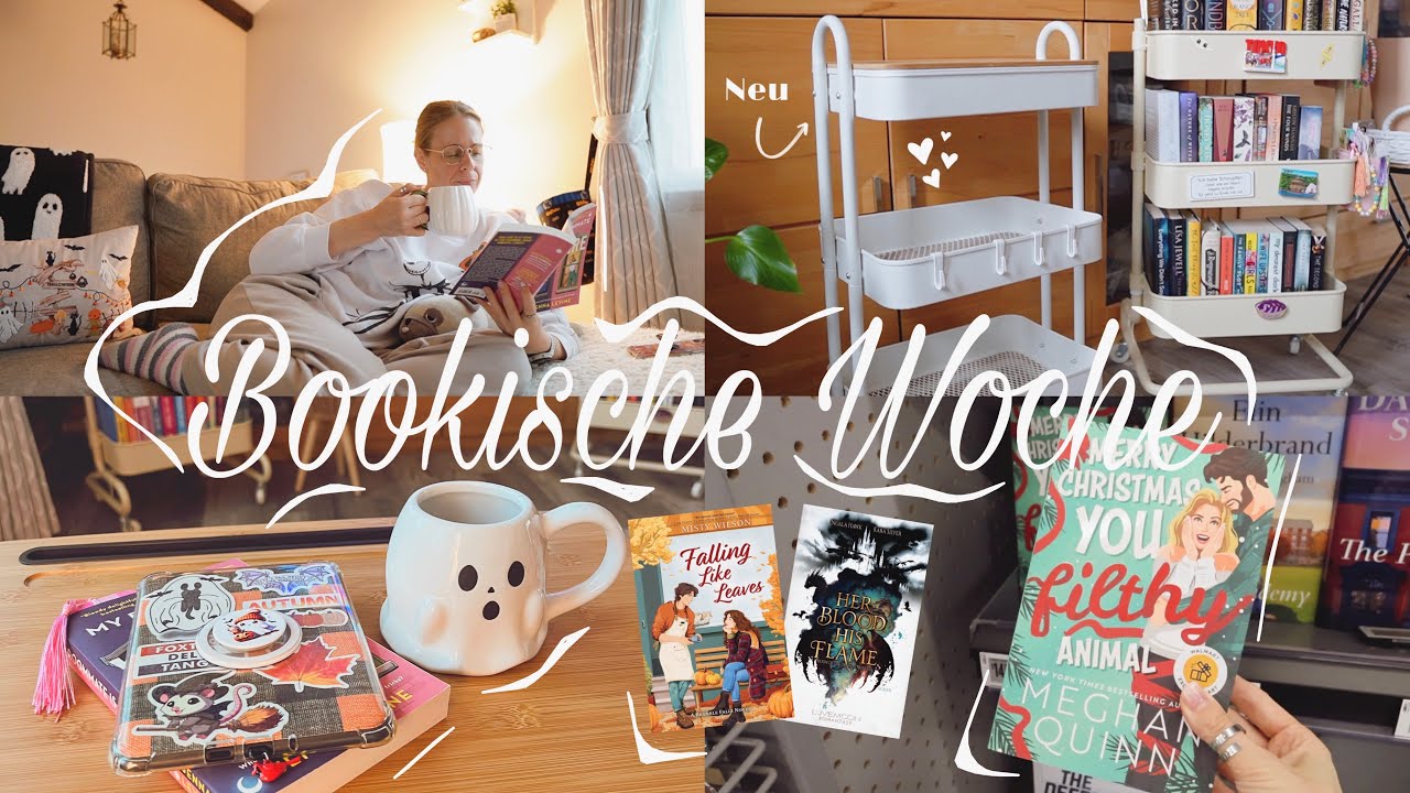 Bookische Woche | 3 Bücher beendet | Neuzugang | neuer Buchwagen   Aufbau + Tour
