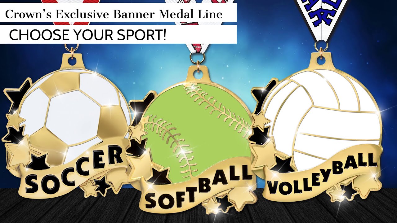 2 Glow in The Dark Volleyball Captain Medal Prime Crown Awards Bronze Volleyball Medals