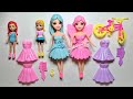 ASMR | Most satisfying with Unboxing Beautiful Magical Disney Doll set | Fashionista Princess Doll 