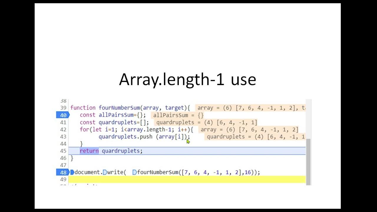 array.length -1 vs array.length javascript Bangla - YouTube