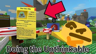 Doing the Unthinkable | Bee Swarm Simulator (Sticker Update)