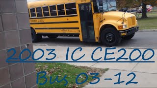 2003 IC CE200: Bus 03-12 Driving By The MS