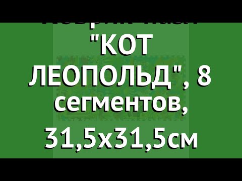 Коврик-пазл КОТ ЛЕОПОЛЬД, 8 сегментов, 31,5х31,5см (Играем Вместе) обзор 160952/FS-LEO-01