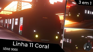 OpenBVE - LINHA 11 CORAL com o TUE SÉRIE 9000 da CPTM! Estudantes X Poá