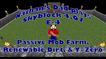 Passive Mob Farm & Renewable Dirt! Nathan