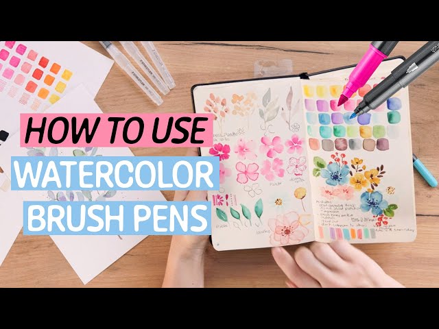 How to use BRUSH PENS correctly