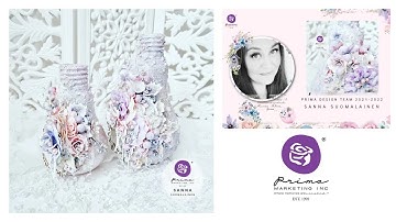 FROZEN BEAUTY - Mixed Media Tutorial by Sanna Suomalainen