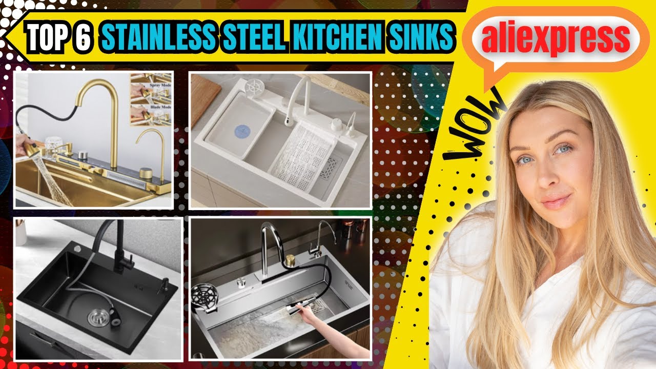 Top 6 Stainless Steel Kitchen Sinks for Modern Homes | Best Durable Sink Options|| 🎁11.11 big sell🛒