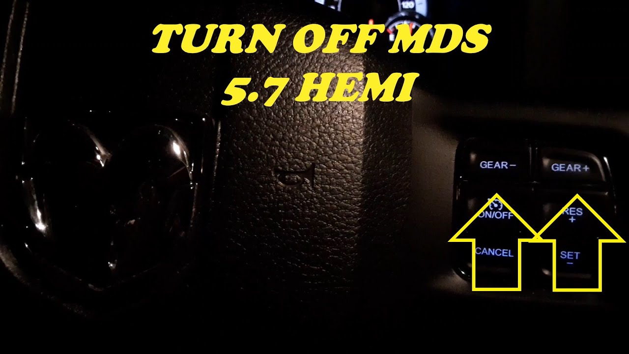 How to turn off mds on your 5 7 hemi youtube