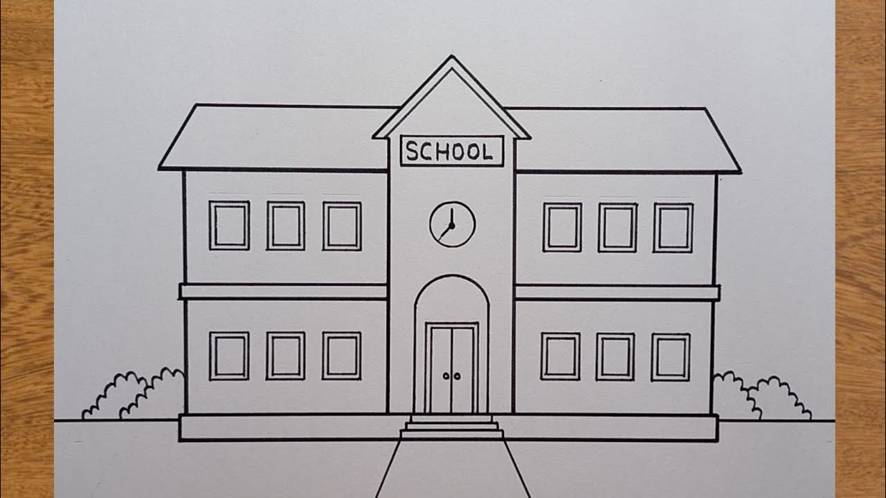 How to draw School ! 