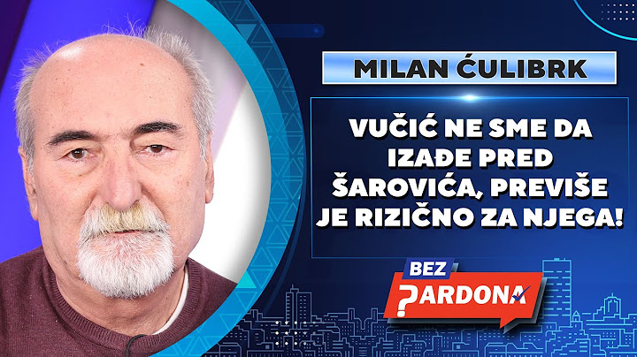 BEZ PARDONA | Milan Ćulibrk: Vučić ne sme da izađe pred Šarovića, previše je rizično za njega
