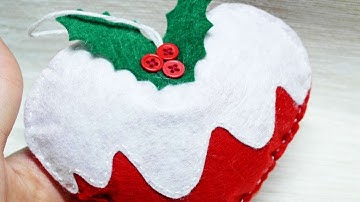 How To Make A Sweet Felt Christmas Heart - DIY Crafts Tutorial - Guidecentral