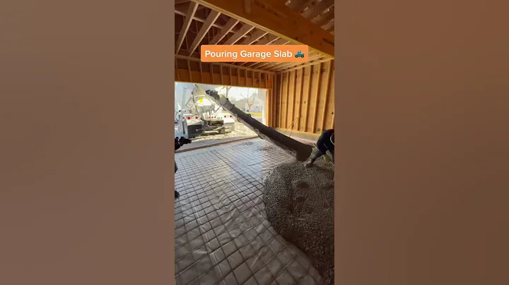 Pouring concrete for garage slab!! #concrete