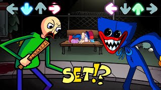 Friday Night Funkin' - 'Left Unchecked' but it's Baldi vs Huggy Wuggy - Lullaby Mod