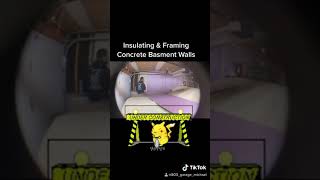 diy - insulating & framing your concrete basement / garage walls