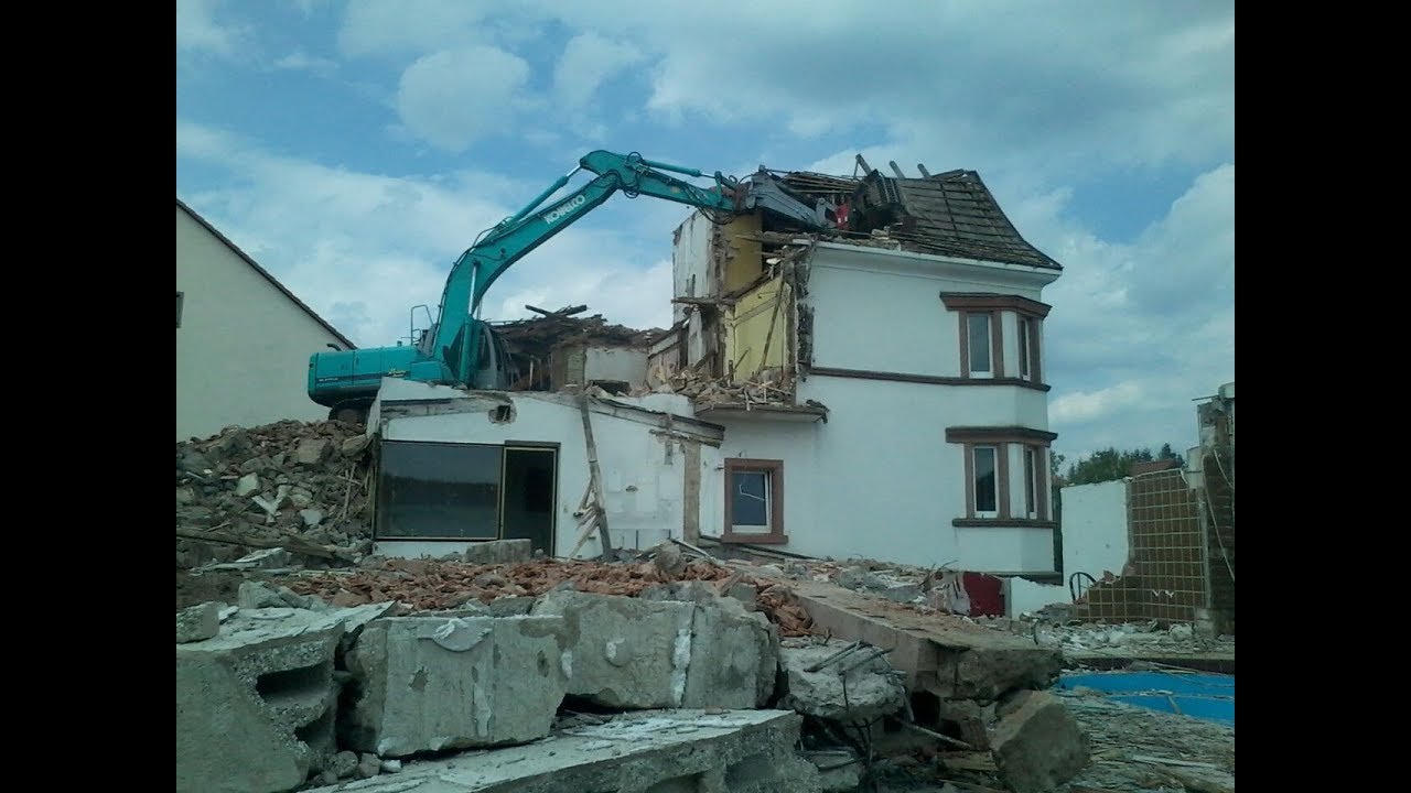 Komatsu mit Tiltrotator im Tiefbau im Einsatz Excavator Teil 1