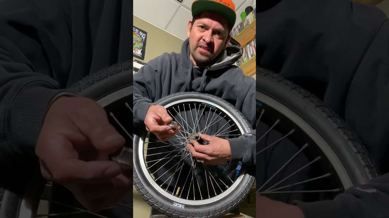 Как снять колесо свободного хода BMX