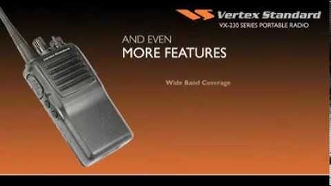 Vertex Standard ▶VX 231 Series VHF & UHF Portable Two Way Radios