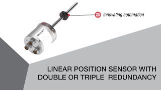 Linear Position Sensor with Double or Triple Redundancy