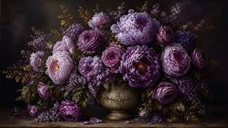 59 Warm Orange Peonies in 8K 🌺 Luxury Vintage Floral TV Frame Art Ambience screenshot 3