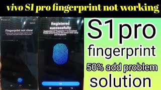 vivo s1 pro fingerprint not working