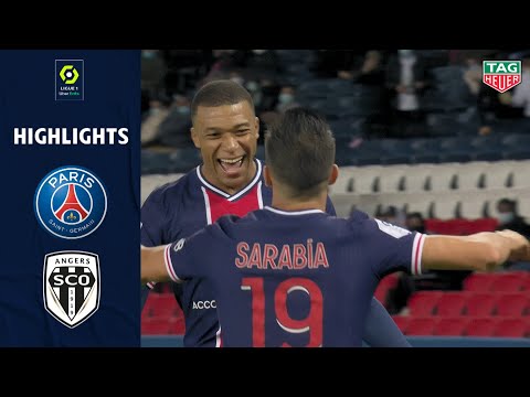 PARIS SAINT-GERMAIN - ANGERS SCO (6 - 1) - Highlights - (PSG - SCO) / 2020-2021